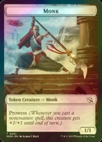 [FOIL] モンク/MONK 【英語版】 [MOM-トークン]
