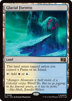 画像1: 氷河の城砦/Glacial Fortress 【英語版】 [MSC-土地R]