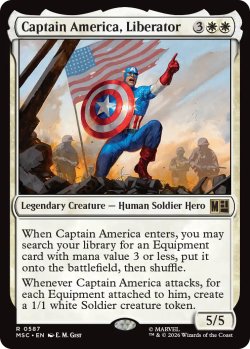 画像1: 解放者、キャプテン・アメリカ/Captain America, Liberator 【英語版】 [MSC-白R]
