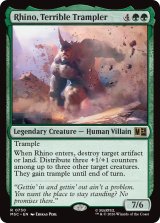 恐怖の蹂躙者、ライノ/Rhino, Terrible Trampler 【英語版】 [MSC-緑R]