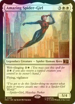 画像1: [FOIL] アメイジング・スパイダーガール/Amazing Spider-Girl 【英語版】 [MSC-白R]