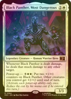 画像1: [FOIL] 最も危険な男、ブラックパンサー/Black Panther, Most Dangerous 【英語版】 [MSC-白R]