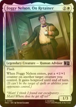 画像1: [FOIL] 顧問弁護士、フォギー・ネルソン/Foggy Nelson, On Retainer 【英語版】 [MSC-白U]