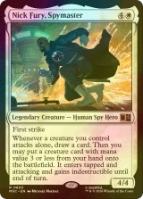 [FOIL] 諜報機関の長、ニック・フューリー/Nick Fury, Spymaster 【英語版】 [MSC-白R]