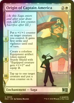 画像1: [FOIL] キャプテン・アメリカの原点/Origin of Captain America 【英語版】 [MSC-白U]
