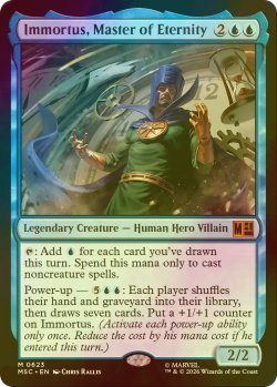 画像1: [FOIL] 永劫の支配者、イモータス/Immortus, Master of Eternity 【英語版】 [MSC-青MR]