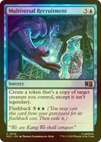 [FOIL] マルチバースへの募兵/Multiversal Recruitment 【英語版】 [MSC-青U]