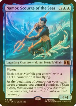 画像1: [FOIL] 大洋より来たる懲罰者、ネイモア/Namor, Scourge of the Seas 【英語版】 [MSC-青R]