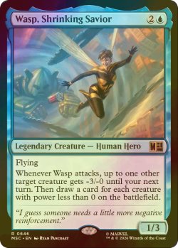 画像1: [FOIL] 小さき救済者、ワスプ/Wasp, Shrinking Savior 【英語版】 [MSC-青R]