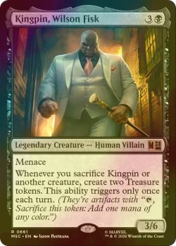 画像1: [FOIL] キングピン、ウィルソン・フィスク/Kingpin, Wilson Fisk 【英語版】 [MSC-黒R]