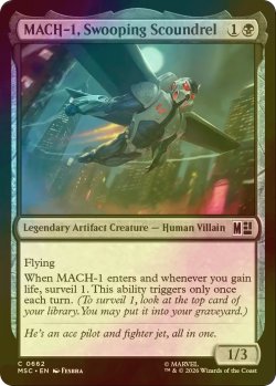 画像1: [FOIL] 空飛ぶ悪党、マッハ１/MACH-1, Swooping Scoundrel 【英語版】 [MSC-黒C]