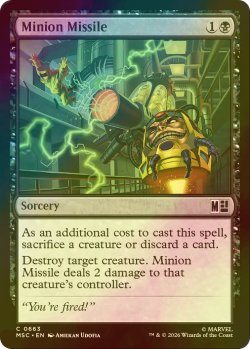 画像1: [FOIL] 手下ミサイル/Minion Missile 【英語版】 [MSC-黒C]
