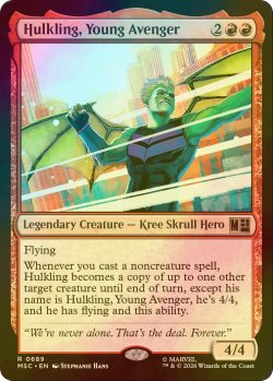 画像1: [FOIL] ヤング・アベンジャーズ、ハルクリング/Hulkling, Young Avenger 【英語版】 [MSC-赤R]