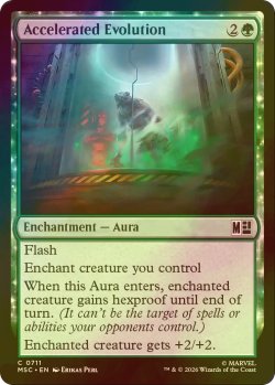 画像1: [FOIL] 進化加速/Accelerated Evolution 【英語版】 [MSC-緑C]