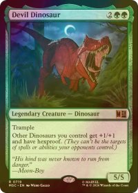 [FOIL] デビル・ダイナソー/Devil Dinosaur 【英語版】 [MSC-緑R]