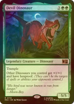 画像1: [FOIL] デビル・ダイナソー/Devil Dinosaur 【英語版】 [MSC-緑R]