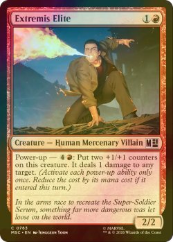画像1: [FOIL] エクストリミスの精鋭/Extremis Elite 【英語版】 [MSC-赤C]