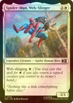 画像1: [FOIL] ウェブスリンガー、スパイダーマン/Spider-Man, Web-Slinger 【英語版】 [MSC-白C]