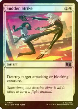画像1: [FOIL] 不意の一撃/Sudden Strike 【英語版】 [MSC-白U]