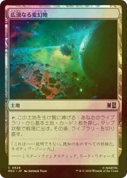 画像1: [FOIL] 広漠なる変幻地/Terramorphic Expanse No.828 【日本語版】 [MSC-土地C]