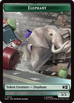 画像1: 象/ELEPHANT & サイ/RHINO 【英語版】 [MSC-トークン]