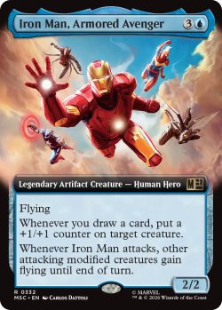 画像1: 鎧纏いしアベンジャーズ、アイアンマン/Iron Man, Armored Avenger (拡張アート版) 【英語版】 [MSC-青R]