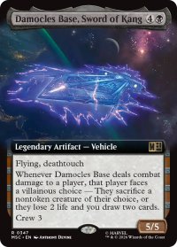 カーンの剣、ダモクレス基地/Damocles Base, Sword of Kang (拡張アート版) 【英語版】 [MSC-黒R]