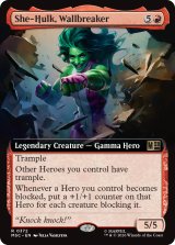 壁を砕く女戦士、シーハルク/She-Hulk, Wallbreaker (拡張アート版) 【英語版】 [MSC-赤R]
