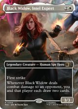 諜報のスペシャリスト、ブラック・ウィドウ/Black Widow, Intel Expert (全面アート版) 【英語版】 [MSC-白R]