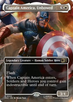 画像1: 不屈の盾、キャプテン・アメリカ/Captain America, Unbowed (全面アート版) 【英語版】 [MSC-白R]