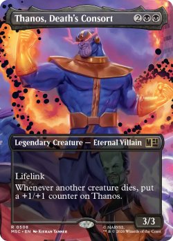 画像1: 終焉をもたらす者、サノス/Thanos, Death's Consort (全面アート版) 【英語版】 [MSC-黒R]