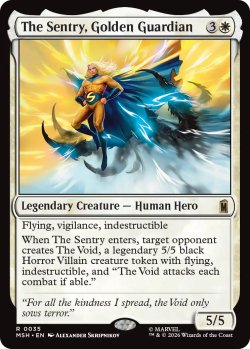 画像1: 金色の守護者、セントリー/The Sentry, Golden Guardian 【英語版】 [MSH-白R]