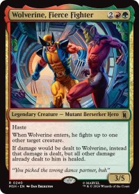 獰猛な戦士、ウルヴァリン/Wolverine, Fierce Fighter 【英語版】 [MSH-金R]