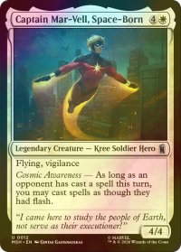 [FOIL] 宇宙に生まれし者、キャプテン・マーベル/Captain Mar-Vell, Space-Born 【英語版】 [MSH-白U]