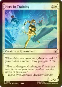 [FOIL] 修行中のヒーロー/Hero in Training 【英語版】 [MSH-白C]