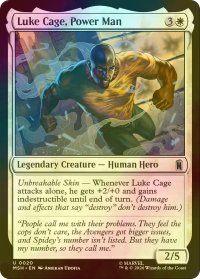 [FOIL] パワーマン、ルーク・ケイジ/Luke Cage, Power Man 【英語版】 [MSH-白U]