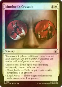 [FOIL] マードックの聖戦/Murdock's Crusade 【英語版】 [MSH-白C]