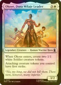 [FOIL] ドーラ・ミラージェのリーダー、オコエ/Okoye, Dora Milaje Leader 【英語版】 [MSH-白U]