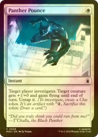 [FOIL] 豹の急襲/Panther Pounce 【英語版】 [MSH-白C]