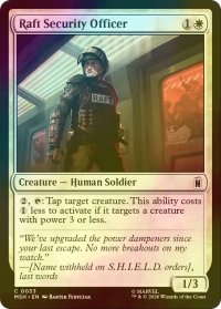 [FOIL] ラフトの警備員/Raft Security Officer 【英語版】 [MSH-白C]
