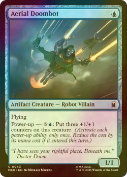 画像1: [FOIL] 飛行型ドゥームボット/Aerial Doombot 【英語版】 [MSH-青C]