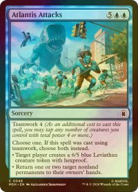 [FOIL] アトランティスの襲撃/Atlantis Attacks 【英語版】 [MSH-青C]