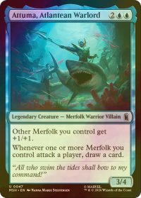[FOIL] アトランティスの将軍、アットゥマ/Attuma, Atlantean Warlord 【英語版】 [MSH-青U]