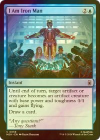 [FOIL] 私がアイアンマンだ/I Am Iron Man 【英語版】 [MSH-青C]