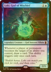 [FOIL] 悪戯の神、ロキ/Loki, God of Mischief 【英語版】 [MSH-青R]
