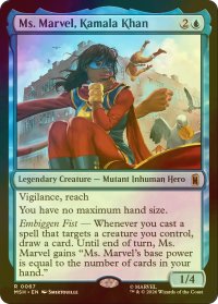 [FOIL] ミズ・マーベル、カマラ・カーン/Ms. Marvel, Kamala Khan 【英語版】 [MSH-青R]