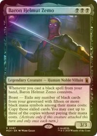 [FOIL] バロン・ヘルムート・ジモ/Baron Helmut Zemo 【英語版】 [MSH-黒R]