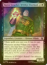 [FOIL] ヒドラの支配者、バロン・ストラッカー/Baron Strucker, HYDRA Overlord 【英語版】 [MSH-黒U]