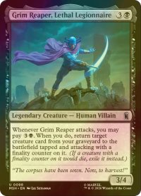 [FOIL] リーサル・リージョン、グリム・リーパー/Grim Reaper, Lethal Legionnaire 【英語版】 [MSH-黒U]