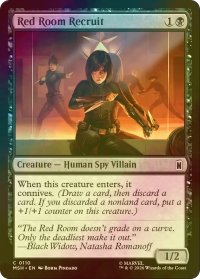 [FOIL] レッドルーム計画の新兵/Red Room Recruit 【英語版】 [MSH-黒C]